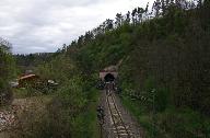 Die Straenbrcke beim Bernburgtunnel am 1. Mai 2012