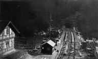 Die Eisenbahnbrcke beim Tiersteintunnel um das Jahr 1935
