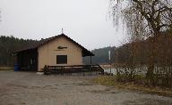 Das Fischerheim am Linsenbergweiher am 4. Mrz 2012